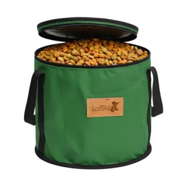 Imagem de Conteiner Bolsa Porta Ração 7kg Resistente Impermeável para Cães e Gat