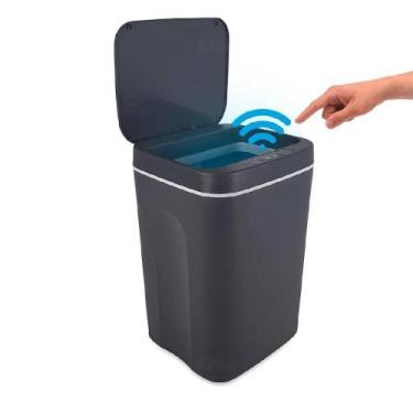 Imagem de Lixeira automatica 16l sensor touch recarregavel inteligente cozinha b