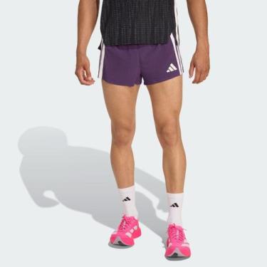 Imagem de Shorts Adidas Adizero Running Split Roxo, G