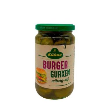 Imagem de Pepino Burger Gurken Fatiado em Rodelas Kühne - 330g