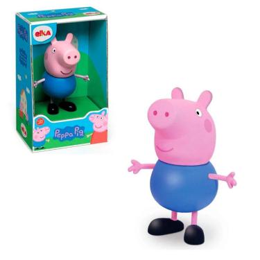 Imagem de Brinquedo Boneco George Pig 13Cm Vinil Peppa Pig Elka