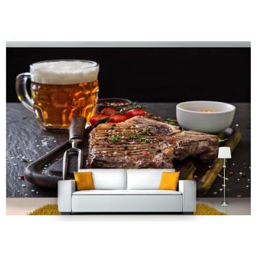Imagem de Papel De Parede Churrasco Cerveja Tempero  Al177