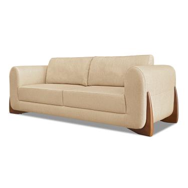 Imagem de Sofá Jobim 2 Lugares 1,80 Linho Dourado - Lucadi Home