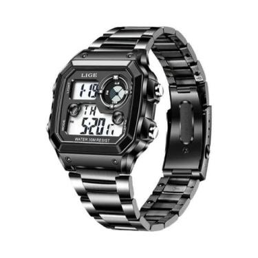 Imagem de Relógio Esportivo Militar À Prova D'Água Masculino LIGE 2023 Marca De 