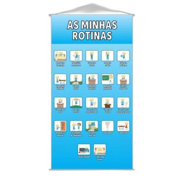 Imagem de Banners Pedagógicos 120x65cm - Lona - Bastões e Corda