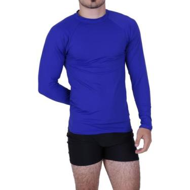 Imagem de Camisa Térmica Segunda Pele Blusa Proteção Solar UV 50+ Academia Mascu