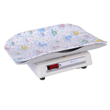 Imagem de Balança Digital Baby Pediátrica 15kg Com Concha anatômica + Almofada -
