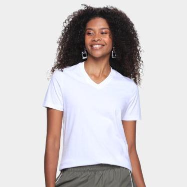 Imagem de Camiseta Fila Basic Feminina, Branco, M
