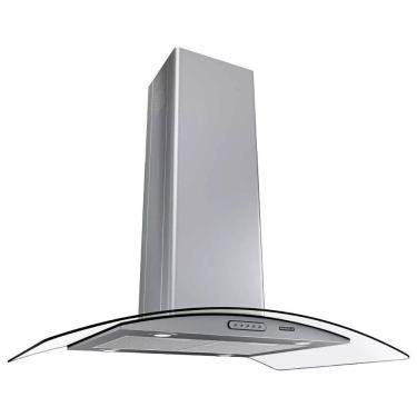 Imagem de Coifa Ilha Nardelli Vidro Curvo 90cm Inox 220V