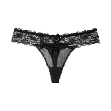 Imagem de Calcinhas G String De Renda Com Cintura Baixa Para Mulheres, Lingerie 