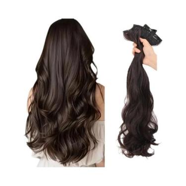 Imagem de Conjunto De Cabelo Sintético Ondulado Natural Feminino Com 3 Peças, Ex