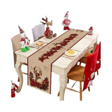 Imagem de Caminho De Mesa De Natal, Decoração Para Casa, Decoração De Mesa De Na