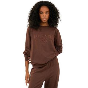 Imagem de Moletom Colcci Comfort Com Estampa Marrom Marissa Feminino-Feminino