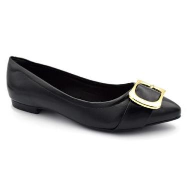 Imagem de Sapatilha de Bico Fino Feminina Beira Rio 4136.1003.30277, Preto, 36