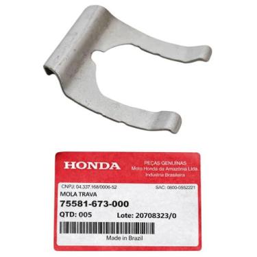 Imagem de Mola Trava Tampa Lateral TItan Fan 125 150 2000 a 2008 Honda