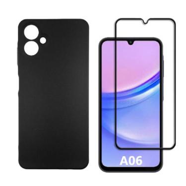Imagem de Capa Capinha Case Aveludada + Película 3D Para Samsung Galaxy A06: Pin