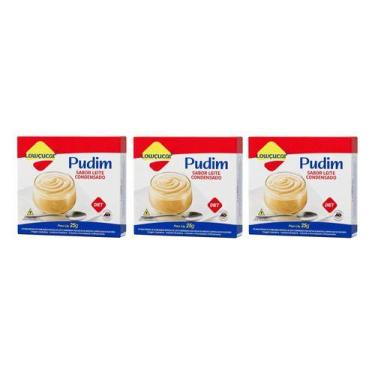 Imagem de Kit 3 Pudim Zero Açucares Sabor Leite Condensado Lowçucar