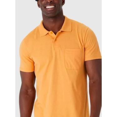 Imagem de Camisa Polo Malwee 1000004429 Masculina Com Bolso Piquet Stretch T. P/