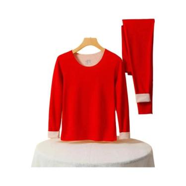 Imagem de Conjunto De Roupa Térmica Feminina De Cashmere E Seda, Sem Marcas, Par