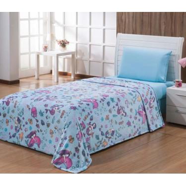 Imagem de Manta Infantil Estampada Personagens Solteiro Super Macio 1,5m X 2,1m 