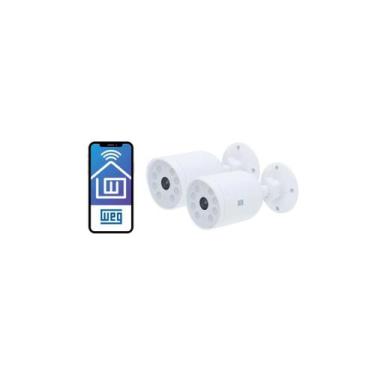 Imagem de Kit 2 Câmeras Weg Home Externa Wifi 3MP Bullet Visão Noturna Colorida