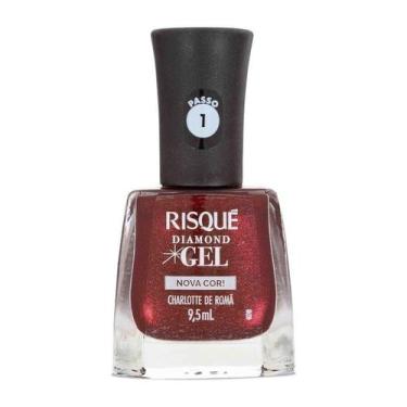 Imagem de Esmalte Risqué Diamond Gel Nova Cor Charlotte de Romã 9,5ml