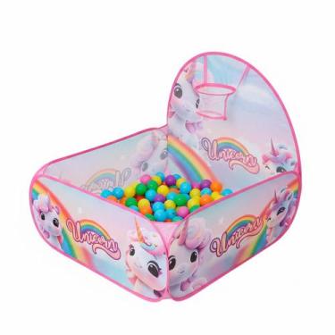 Imagem de Piscina Infantil Com Cesta Unicórnio 75x75cm Domni