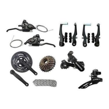 Imagem de Kit 21v Bike Cambios Shimano Pedivela Freio Corrente Oferta - Shimano,