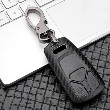Imagem de YJADHU Porta-chaves masculino feminino porta-chaves capa para carro, adequado para Audi A1 A3 A4 A5 A6 A7 A8 B9 Quattro Q3 Q5 Q7 TT TTS 8S 2009-2017, B