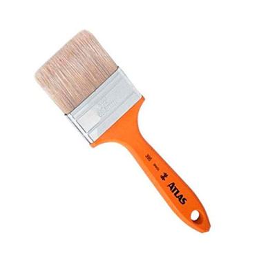 Imagem de Atlas - Trincha Média de 1 1/2" com Cerdas Brancas Selecionadas para Pintura em Verniz e Stain.