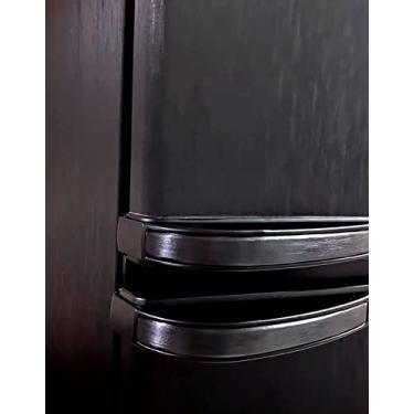 Imagem de Adesivo para Envelopamento de Geladeira Aço Escovado Preto