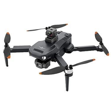 Imagem de YueLi KF106 zangão com laser para evitar obstáculos 360 3-eixos de aeronaves de fluxo óptico GPS sem escovas com dupla câmera zangão quadcopter com duas baterias