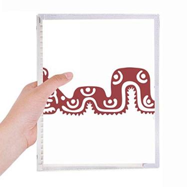 Imagem de Caderno Mexicano Totems Mexicana Cobra Antiga Civilização Diário de Folhas Soltas Recarregável Diário Papelaria