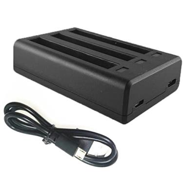 Imagem de MOOKEENONE Estação de suporte para carregador de bateria micro e tipo-C de 3,6 a 12 V para câmera Insta360 ONE X3