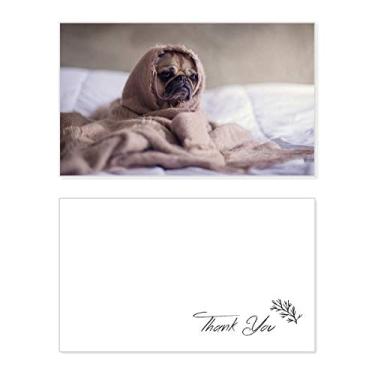 Imagem de Bulldog Pet Animal Lonely Imagem Cartão de agradecimento Aniversário Aniversário Recebimento Casamento Agradecimento