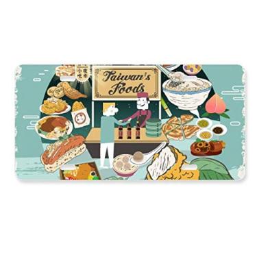 Imagem de DIYthinker Placa de licença Taiwan Travel Night Market Snake para decoração de carro, acessório de aço inoxidável