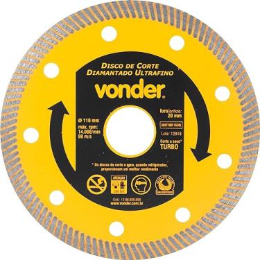 Imagem de Vonder, Disco De Corte Diamantado, 110 Mm, Para Porcelanato, Ultrafino.