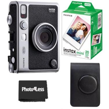 Imagem de Fujifilm Pacote de câmera instantânea híbrida Instax Mini EVO com capa compatível com Fujifilm Instax Mini EVO + Fujifilm Instax Mini Twin Pack Instant Film (16437396) (preto)