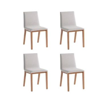 Imagem de Conjunto 4 Cadeiras para Sala de Jantar Dima Cinza