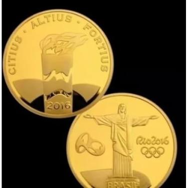 Imagem de Medalha Moeda Tocha Olímpica Olimpiadas Rio 2016 - Souvenir