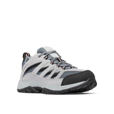 Imagem de Columbia Tênis feminino Crestwood impermeável para caminhada, Cinza cinza/rosa salmão, 38