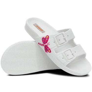Imagem de Chinelo Infantil Feminino Sandália Papete Moda Slide 12.61 (Branco, BR, Criança de 9 a 12 anos, Numérico, 36)