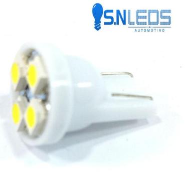 Imagem de Lampada led t10 4 leds branco w5 automotivo painel - Acessory