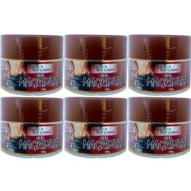 Imagem de Kit 6 Gel Redutor Medidas Magrinha Area Abdominal 300G - Bell Corpus, 