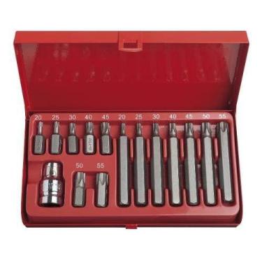 Imagem de Jogo Kit De Bits Torx C/ 15 Pçs Curto/longo Eda 8sq