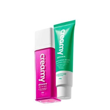 Imagem de Kit Creamy Ácido Mandélico Gel Antiacne e Creme Reparador (2 produtos)
