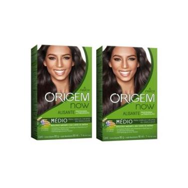 Imagem de Creme Alisante Origem 80G Medio Ervas Cereais - Kit Com 2Un