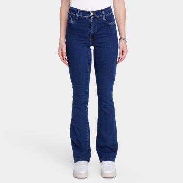 Imagem de Calça Jeans Boot Cut Sawary Cintura Alta Feminina-Feminino