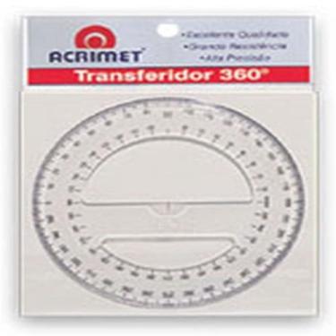 Imagem de Transferidor escolar acrimet 360 552, 3