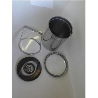 Imagem de Lixeira de Embutir Inox 3 litros - Inovar Metais, Único, Inox, Inox, 3